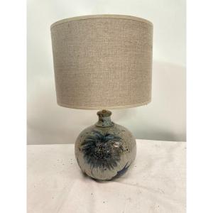 Ceramic Lamp From Vallauris Signed