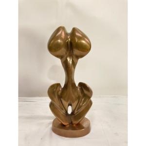Sculpture Erotique En Bronze Signée L Calderi