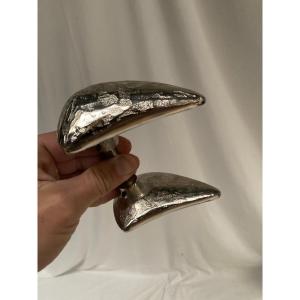 Set Of Silver-plated Bronze Handles In The Style Of Garouste And Bonetti