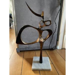 1970's Abstract Bronze Sculpture