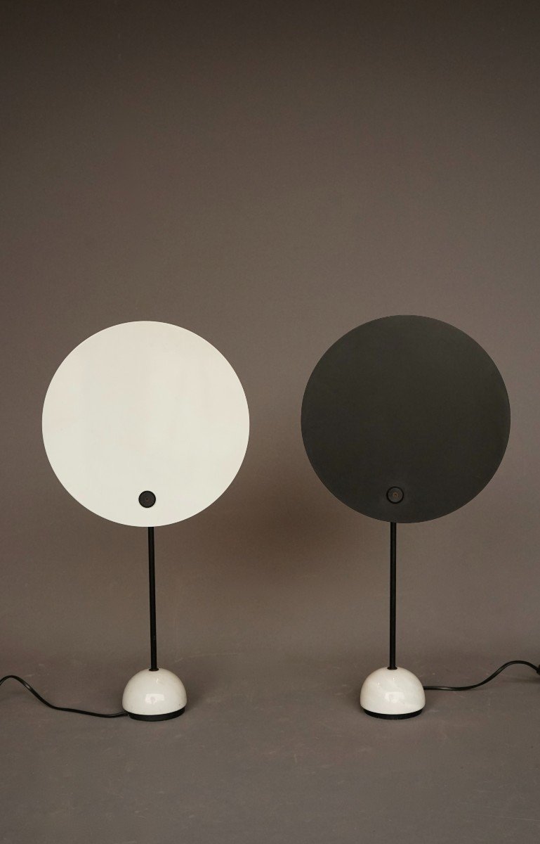 Lampes De Table Kuta Par Vico Magistretti Pour Oluce, 1980-photo-5