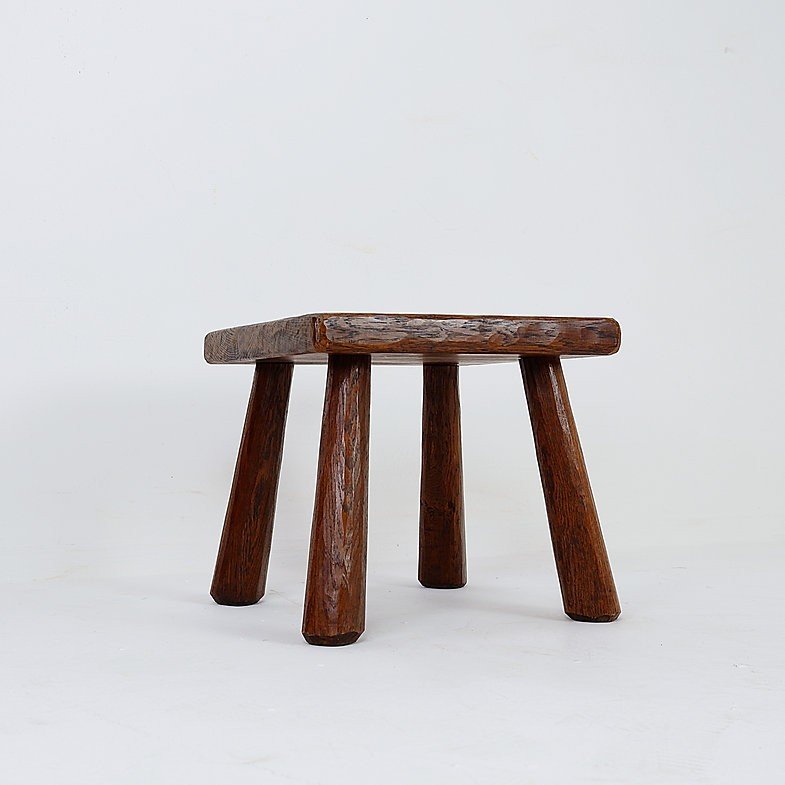 Vintage Brutalist Side Table Or Stool, 1960s-photo-4