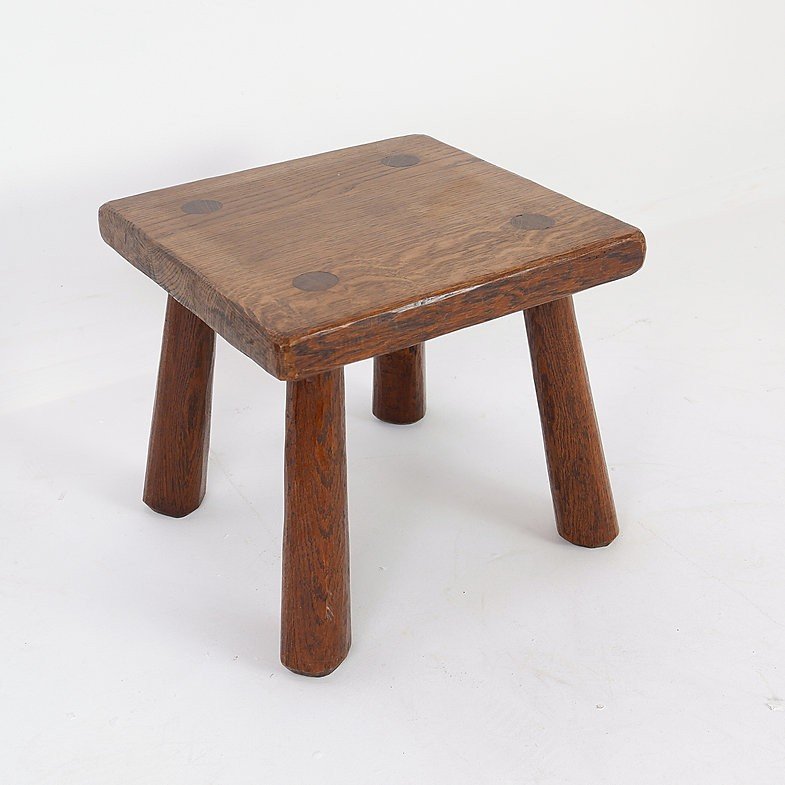 Vintage Brutalist Side Table Or Stool, 1960s-photo-2