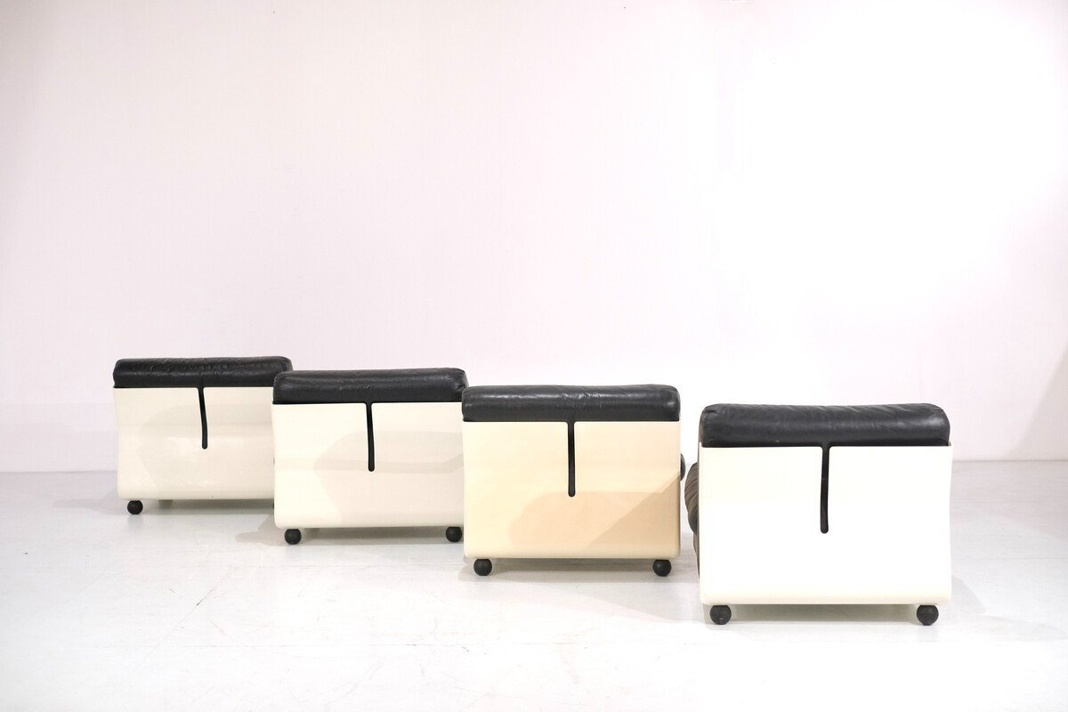 Ensemble De fauteuils Lounge Amanta Par Mario Bellini Pour C&b Italia - 1960-photo-3