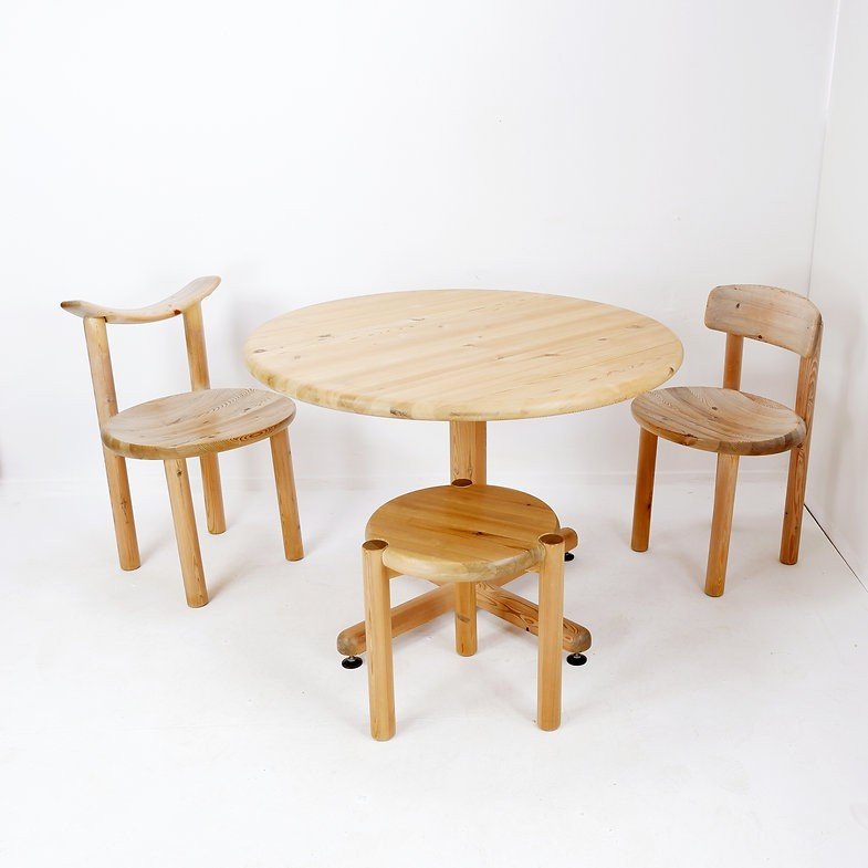 Rainer Daumiller For Hirtshals Savværk A/s Dining Room Set - Denmark, 1970s-photo-4