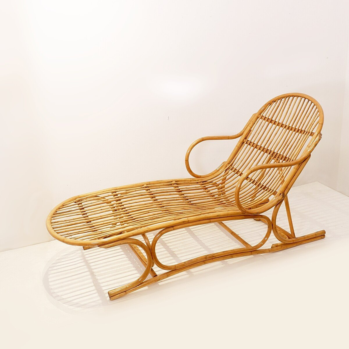 Mid-century Rattan Lounge Chair-photo-7