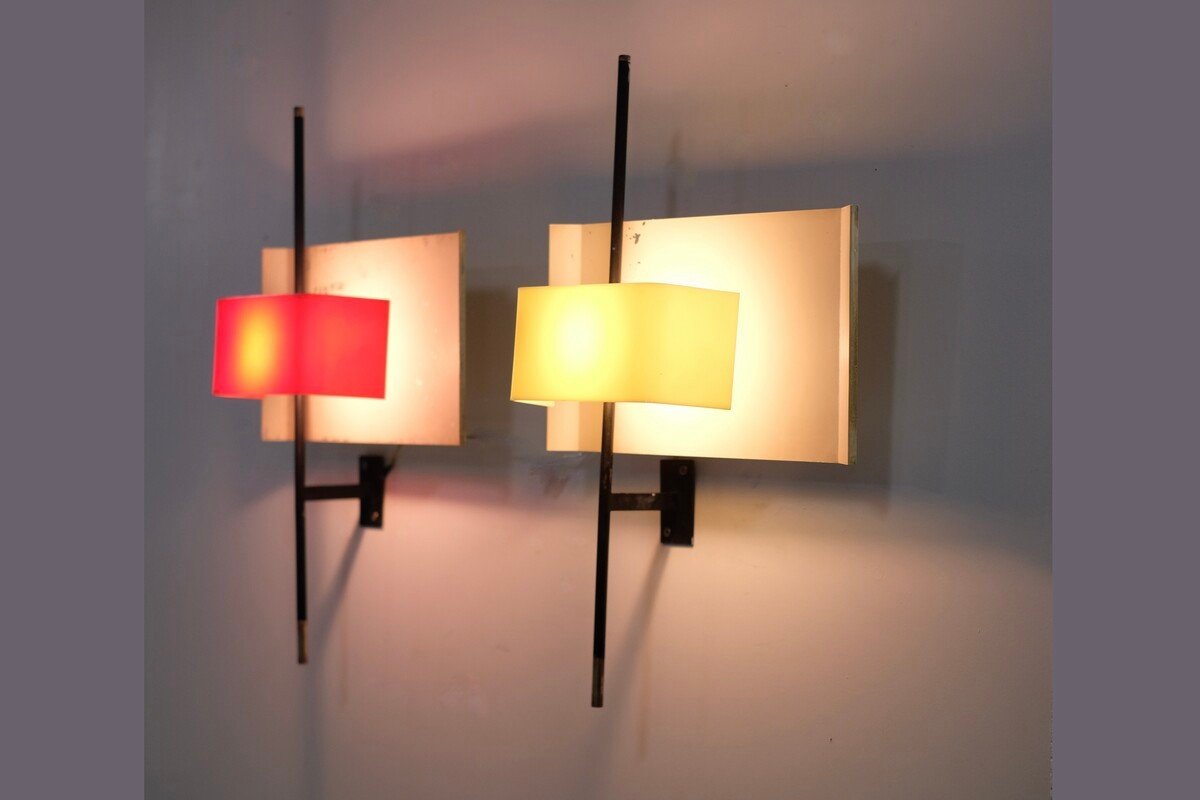 Wall Lamps By Bruno Gatta For Stilnovo, 1955