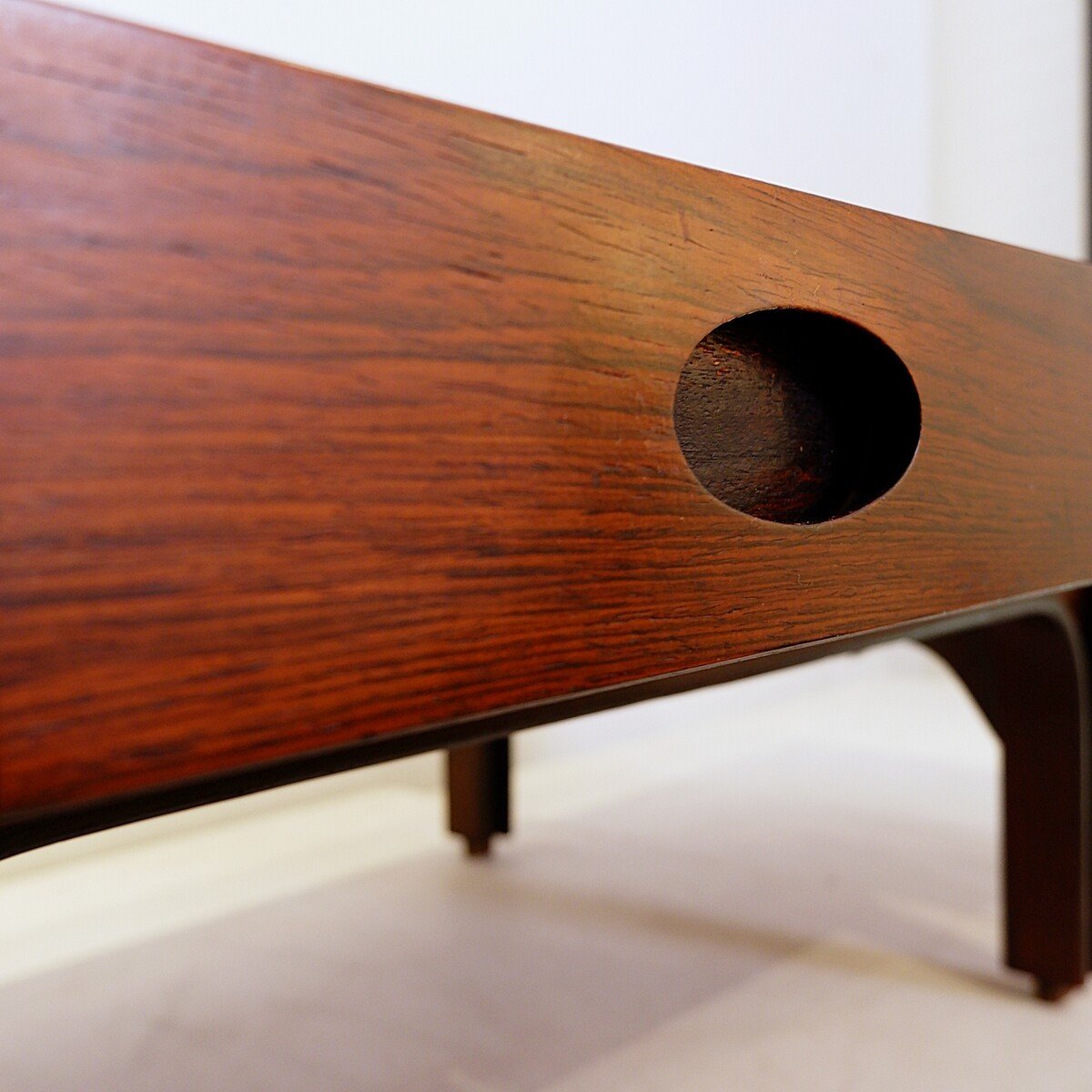 Table Basse En Bois Italienne Du Milieu Du Siècle Par Gianfranco Frattini Pour Bernini, 1960s-photo-2