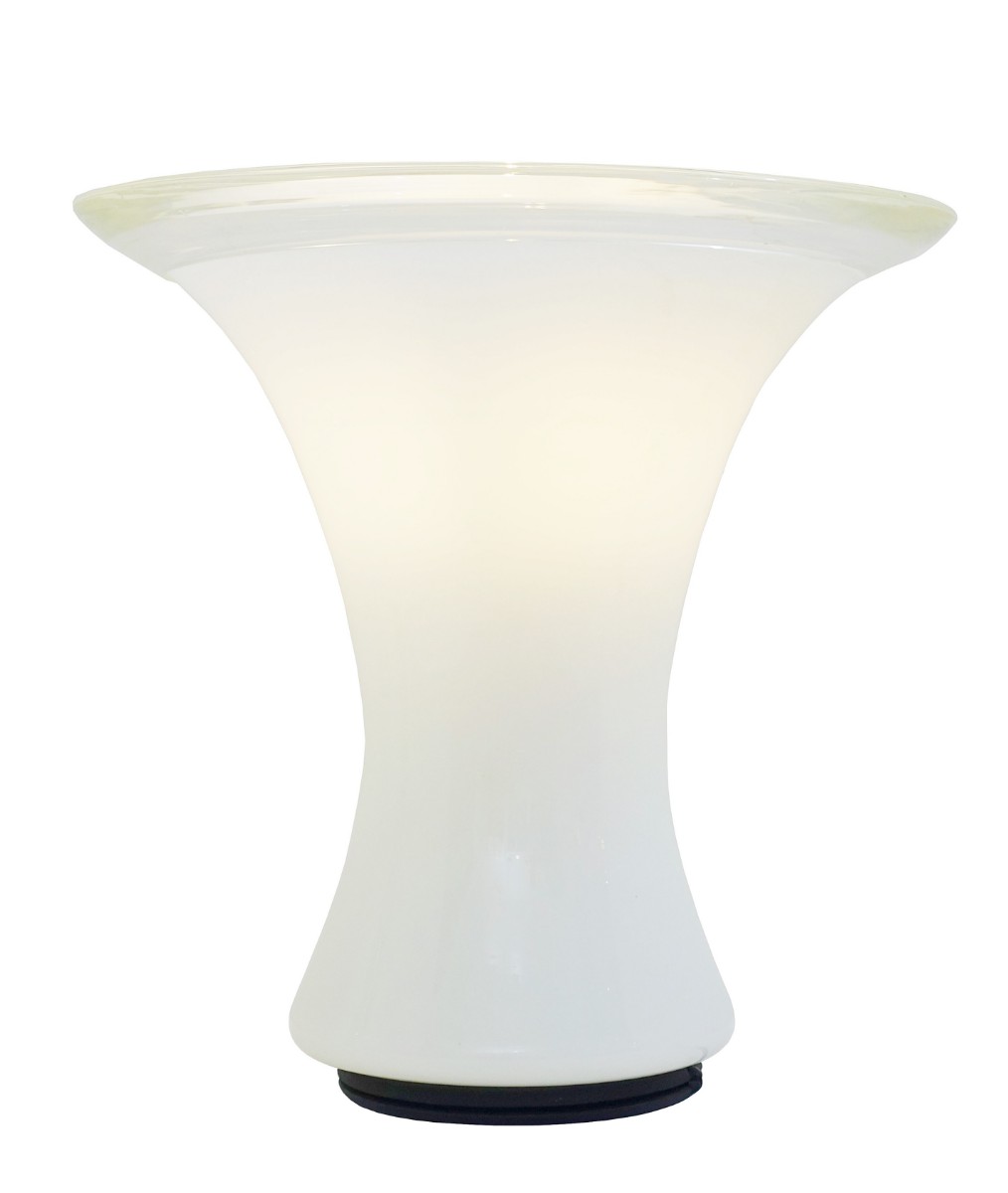  Lampe De Table En Verre De Murano, Leucos, Italie, 1960