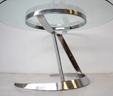 Dining Room Table Model Space Age Scimitar By Boris Tabacoff For Modular Furniture-photo-3