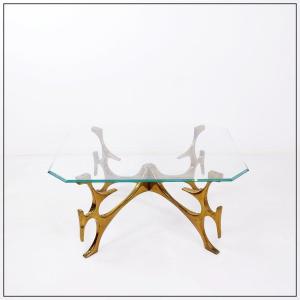 Sculptural Coffee Table In The Style Of Fred Brouard