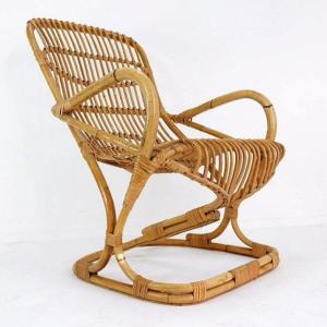 Bamboo Armchair Attributed To Tito Agnoli