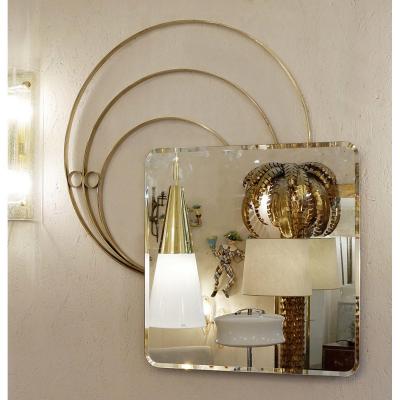 Large Italian Wall Mirror By Luciano Frigerio, 1960s - 2 Available