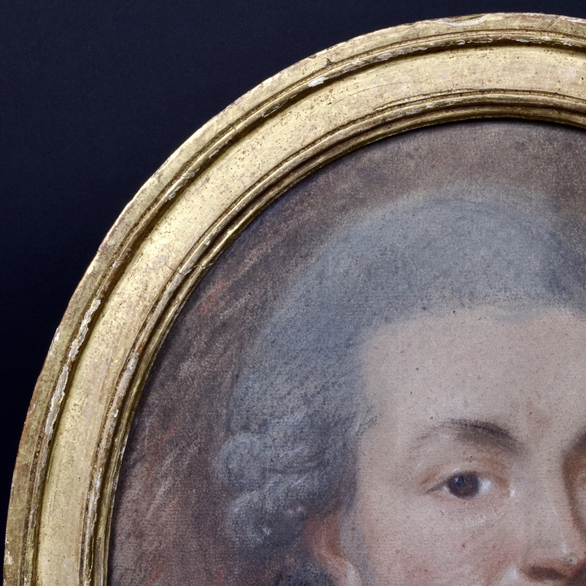 Portrait De Gentilhomme à l'Habit Bleu, Pastel Sur Papier, époque Louis XVI,  C. 1780-photo-5