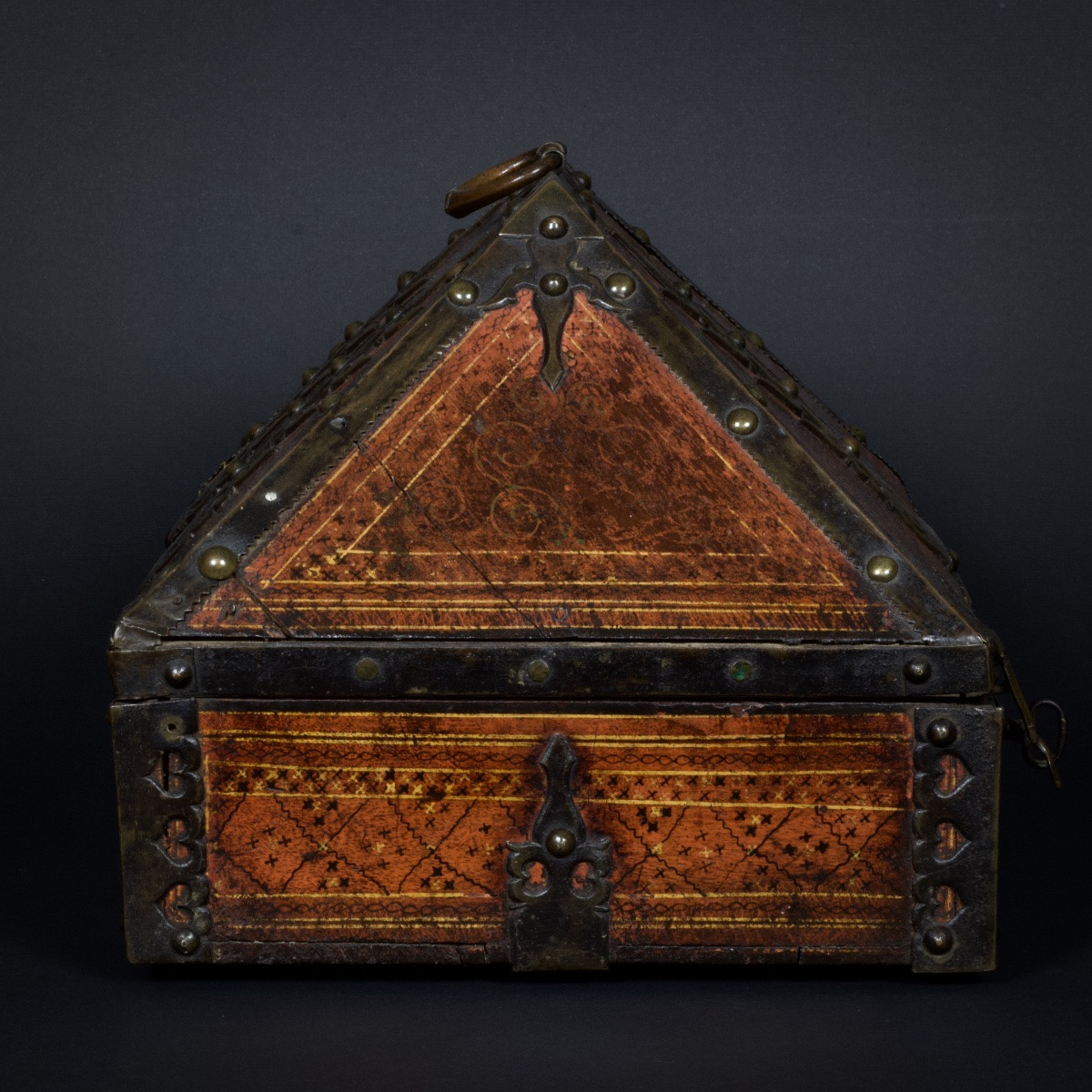 Kerala Wedding Casket, Polychrome Lacquered Wood And Ironwork, India, 19th Century -photo-1