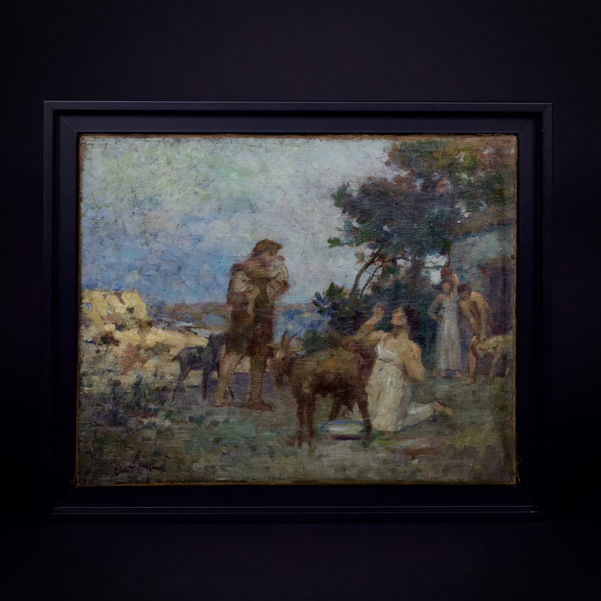 French School, Faustulus Brings Romulus And Remus To Acca Larentia, Oil On Canvas, 1908