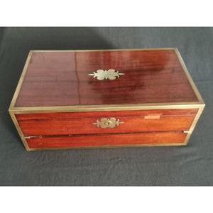 19th Century Mahogany Marine Secret Writer Dated 1834