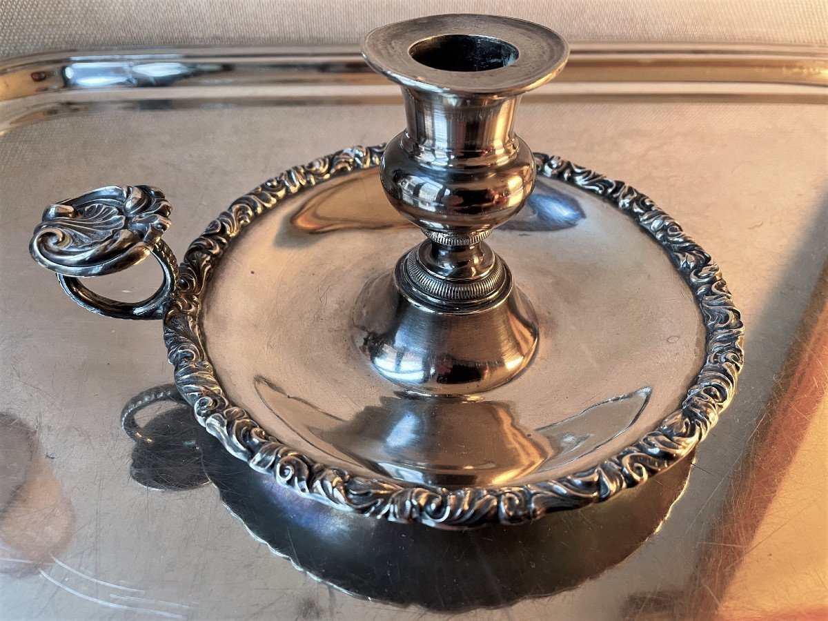 Silver Hand Candle Holder (neck Brace)