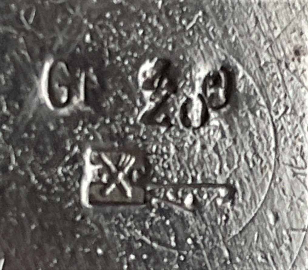 Soupière en métal argenté sur piédouche-photo-6