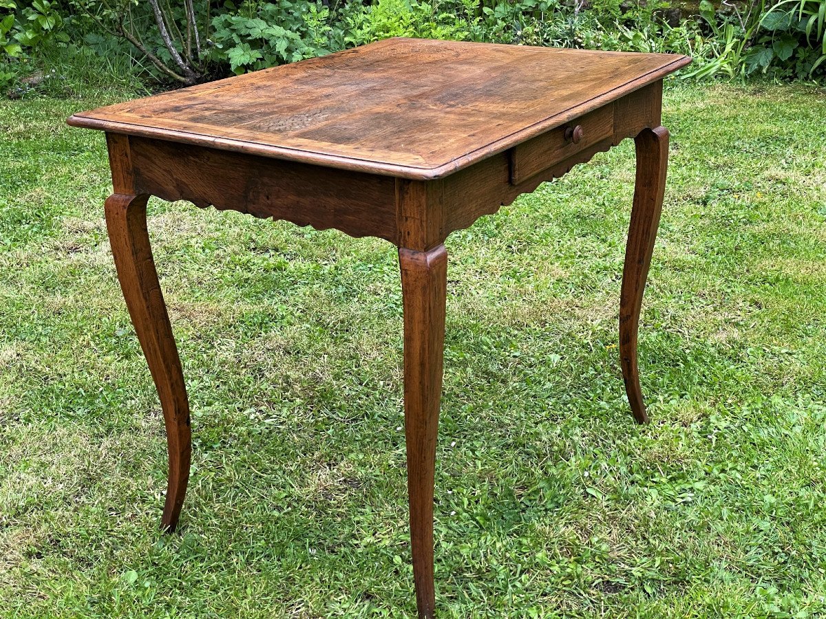 Small Louis XV Table In Oak, 18th Century-photo-2