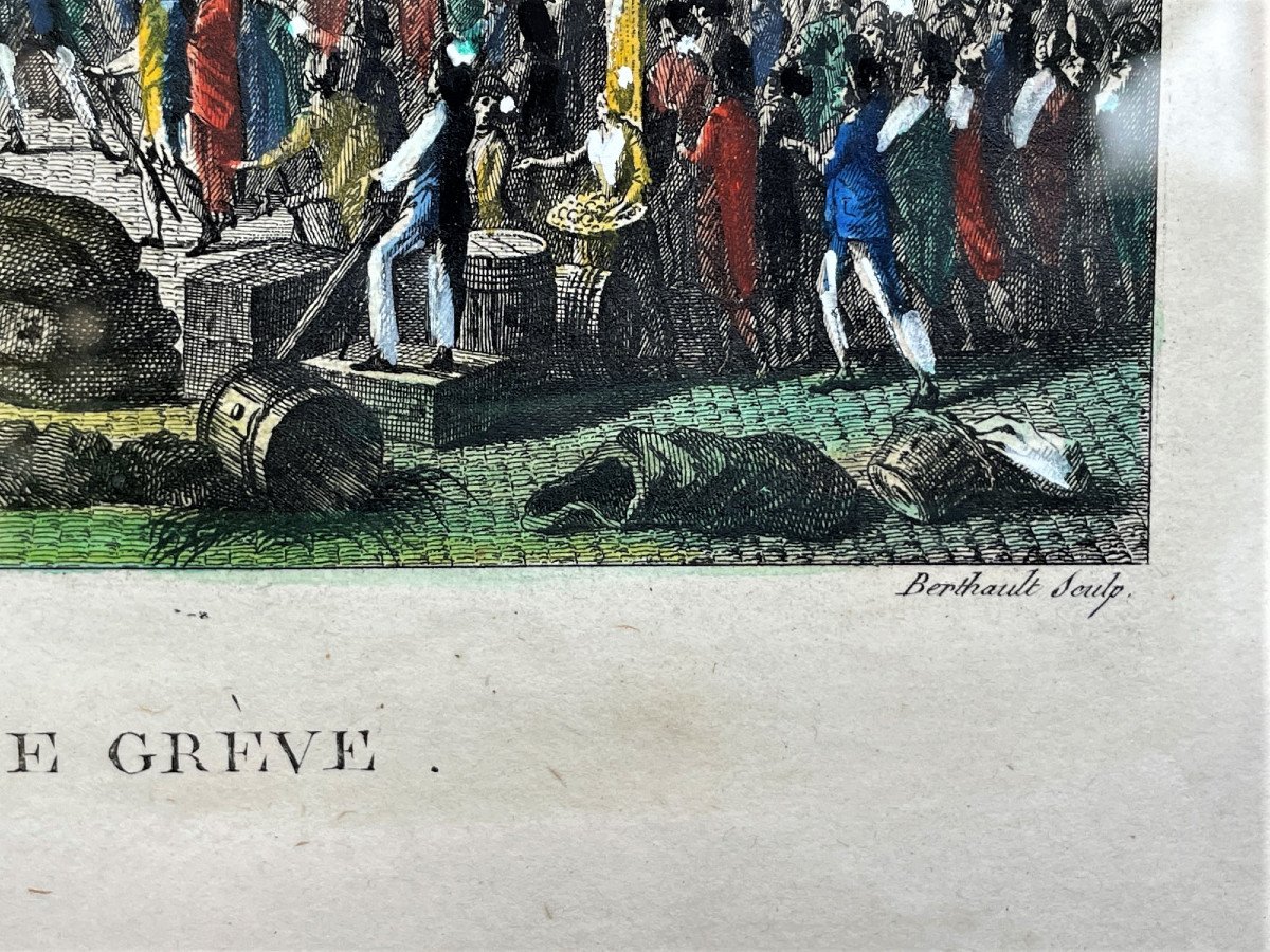 Enhanced Engraving "foulon's Torture At The Place De Grève" 1789 Event Of The French Revolution-photo-4