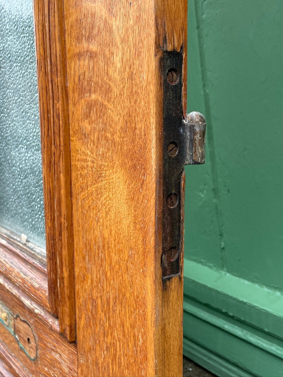 Pair Of Oak Entrance Doors From A Bourgeois House-photo-5