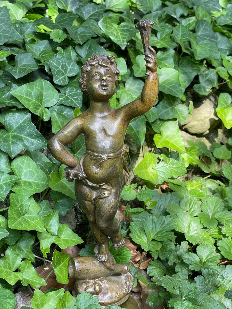 Bacchus Child, Bronze By Marcel Debut-photo-4