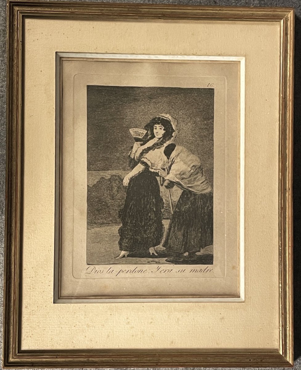 « Dios La Perdone » Gravure De Goya Publiée En 1799-photo-3