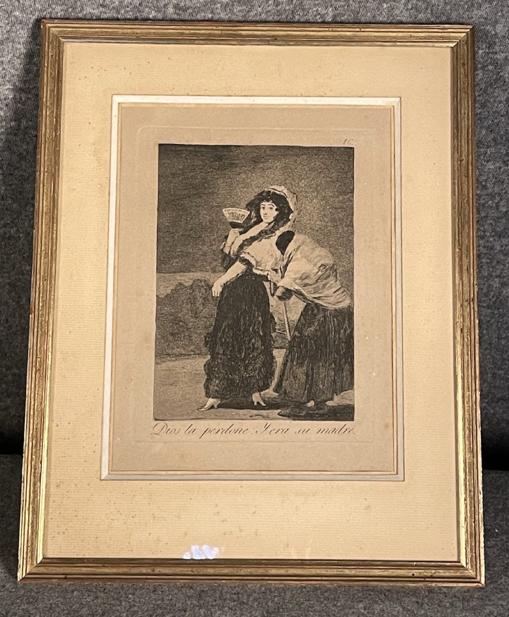 « Dios La Perdone » Gravure De Goya Publiée En 1799-photo-1