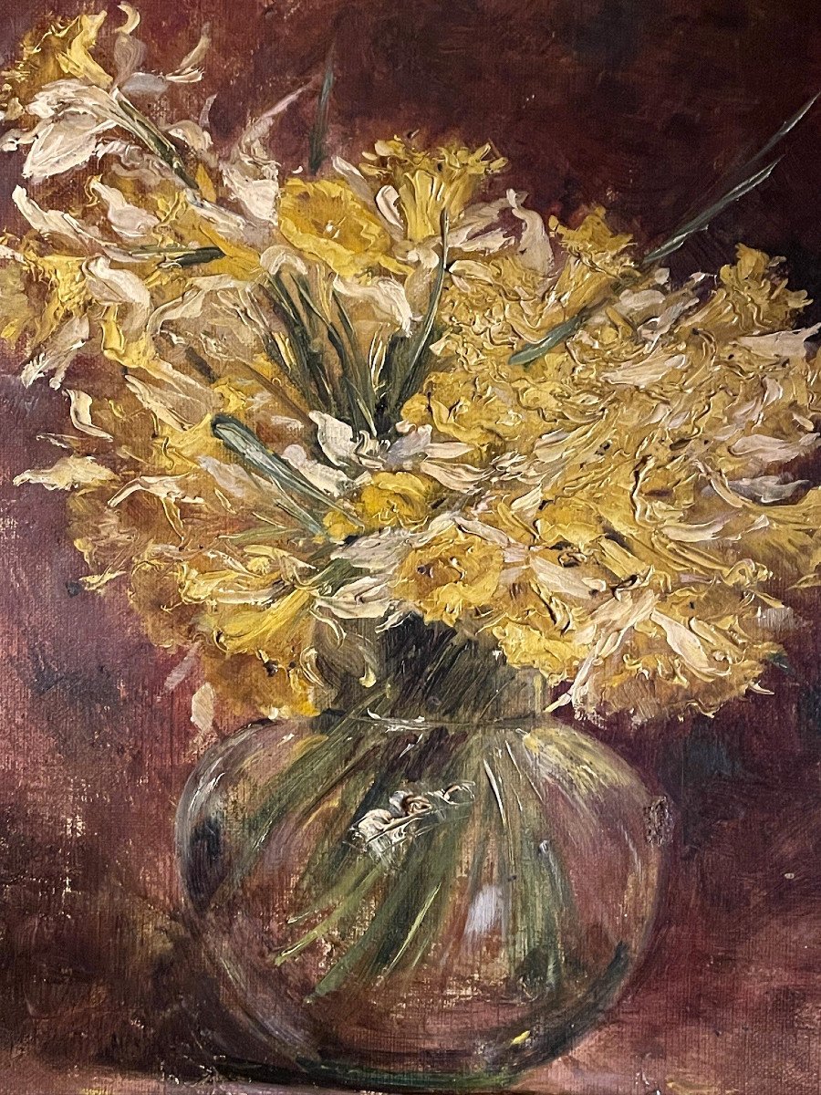 Daffodils In A Vase By Charles Jung Lyon-photo-2