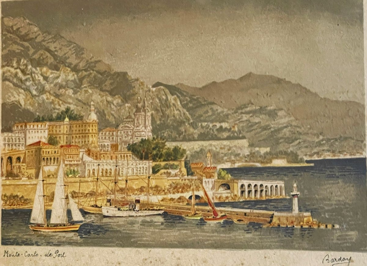 Le port de Monaco, Monte-Carlo par Barday