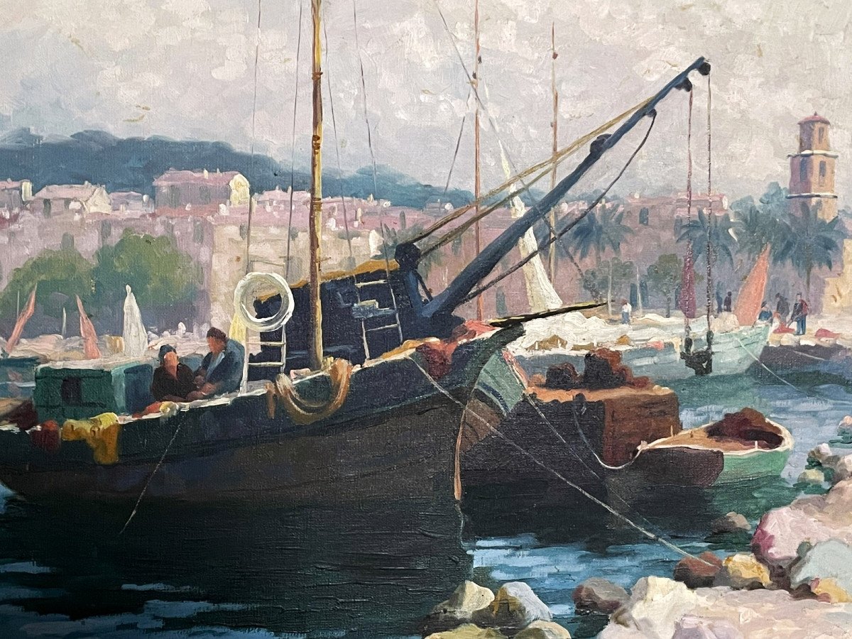 Saint-Tropez, Annonciade, port et bateau de pêcheur par Louis Mourgues (Sainte Maxime)-photo-3