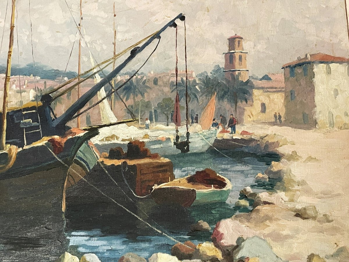 Saint-Tropez, Annonciade, port et bateau de pêcheur par Louis Mourgues (Sainte Maxime)-photo-4