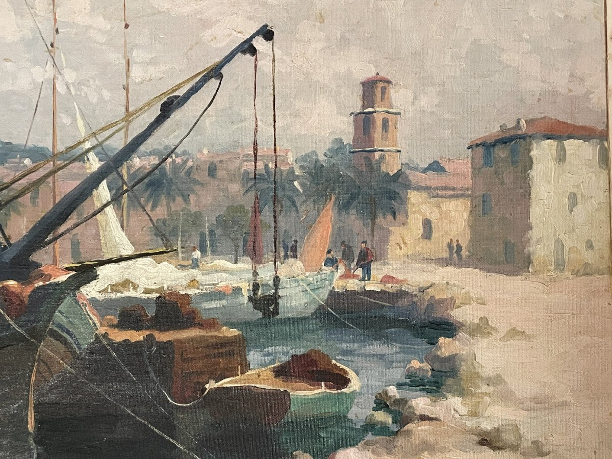 Saint-Tropez, Annonciade, port et bateau de pêcheur par Louis Mourgues (Sainte Maxime)-photo-4