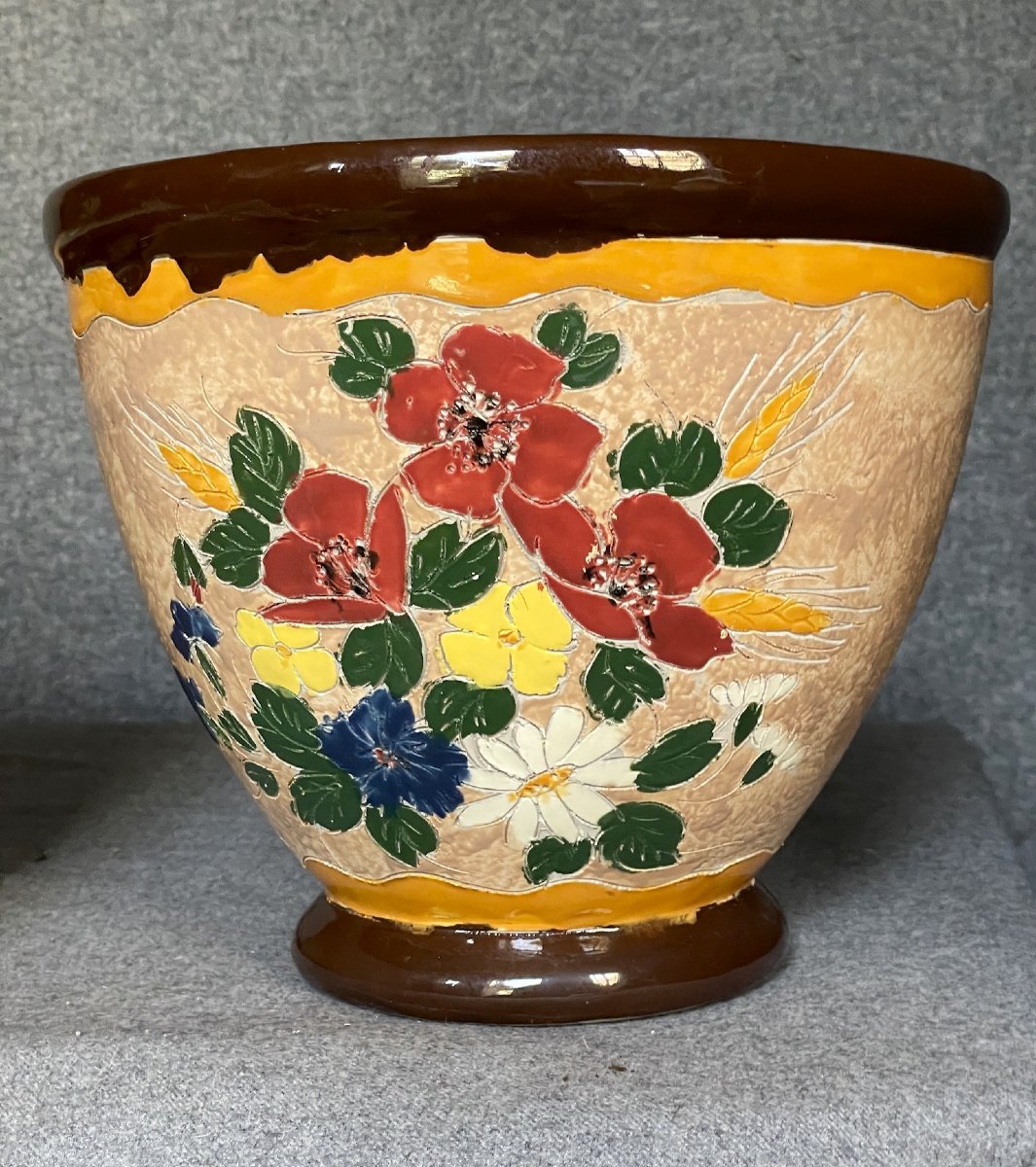 Plant Pot By Jérome Massier In Vallauris, 20th Century - Vase-photo-2