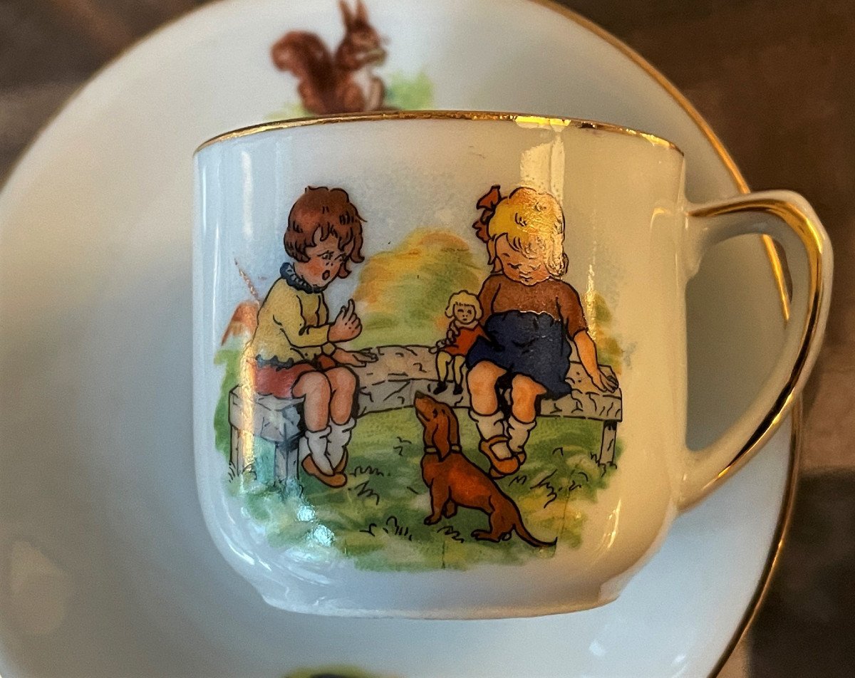 Childrens Scene Polychrome Decor Coffee Service-photo-2