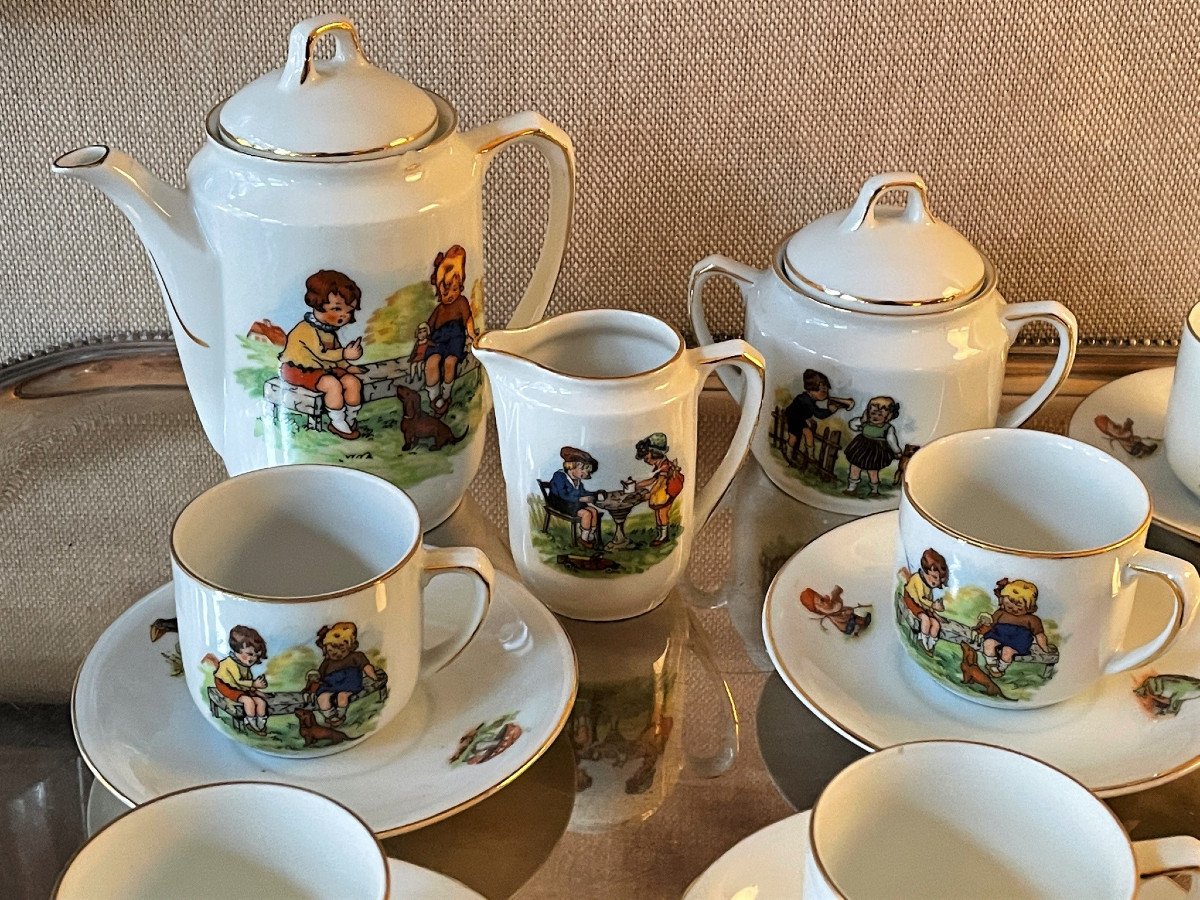 Childrens Scene Polychrome Decor Coffee Service-photo-1