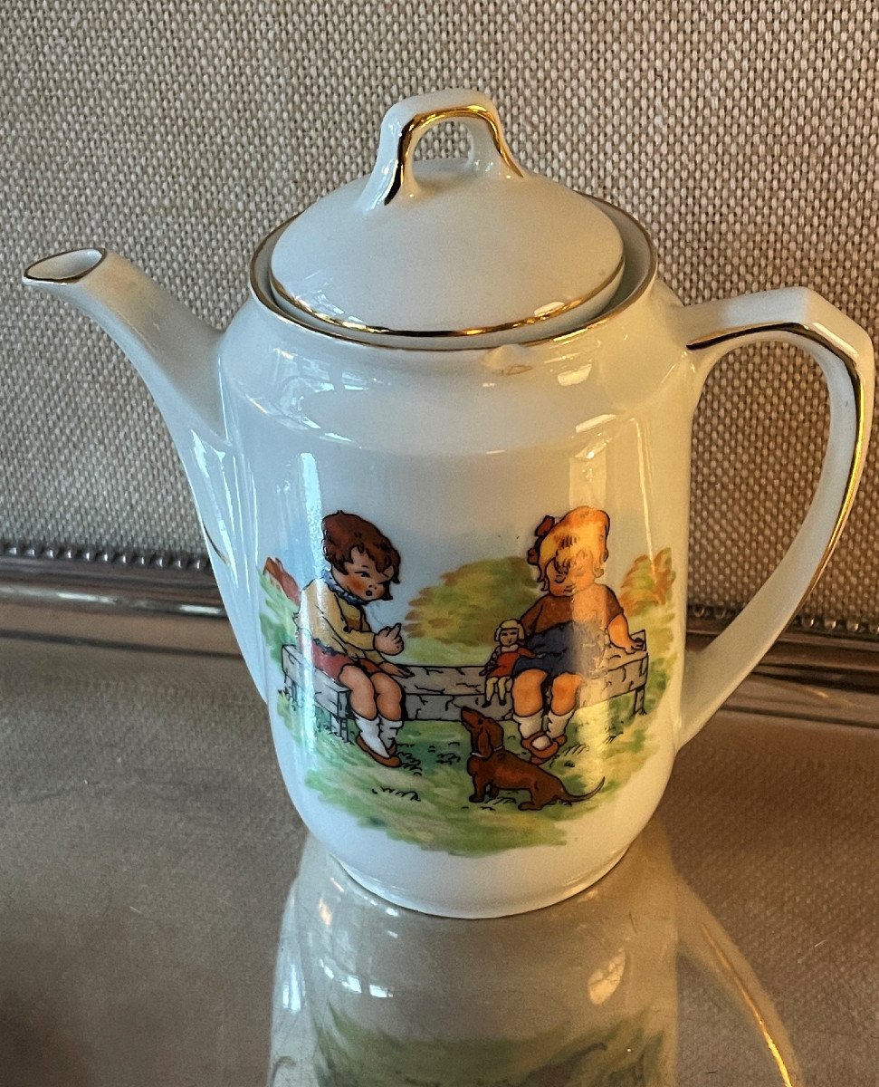 Childrens Scene Polychrome Decor Coffee Service-photo-3