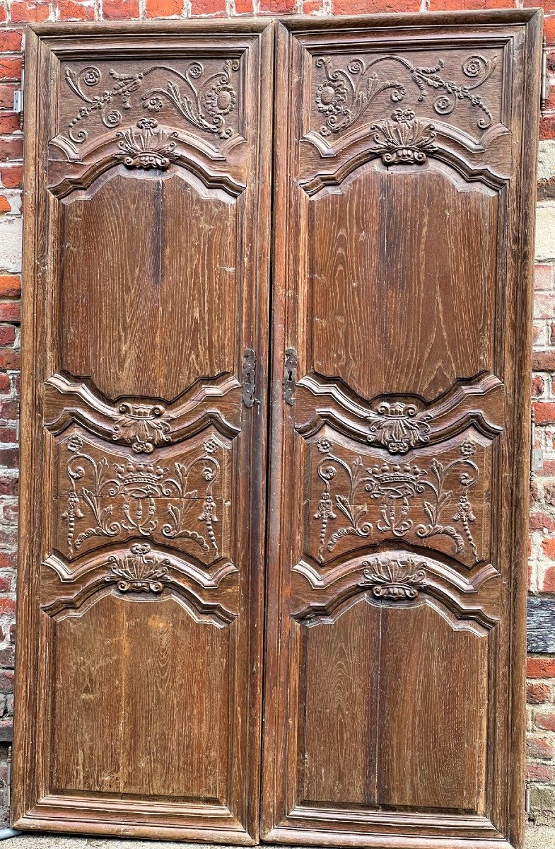 Pair Of Large 18th Century Oak Doors