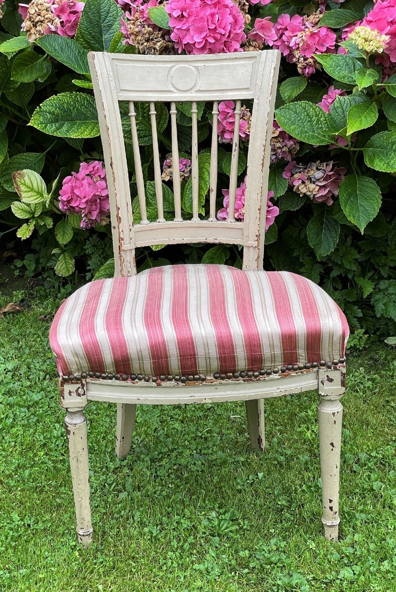 Directoire Chair In Lacquered Wood-photo-2