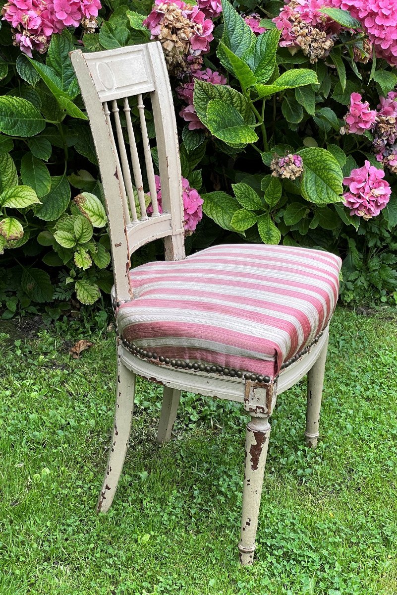 Directoire Chair In Lacquered Wood-photo-4