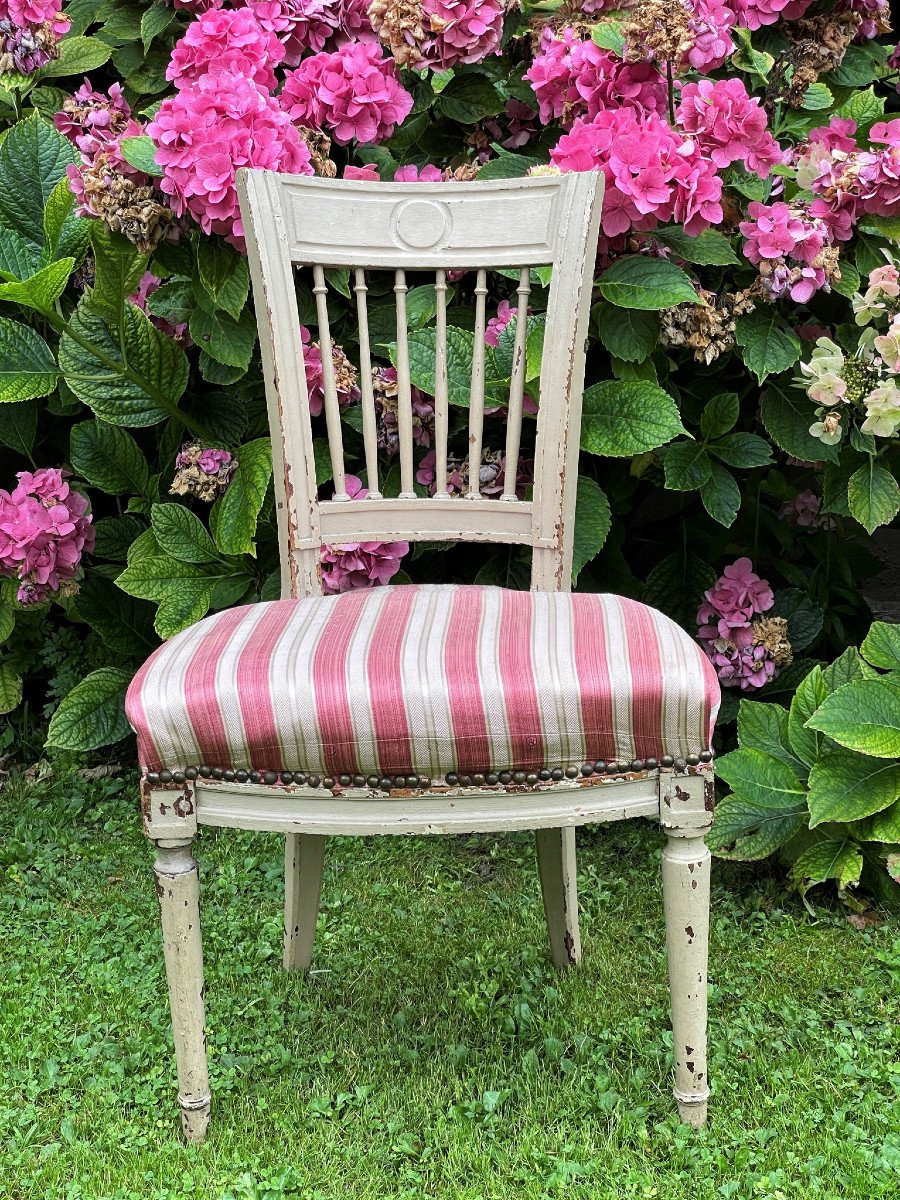 Directoire Chair In Lacquered Wood-photo-4