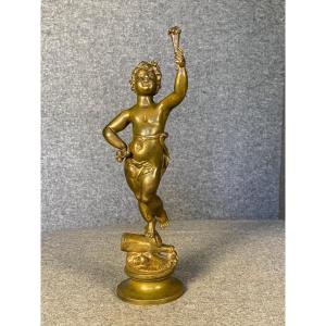  Bacchus enfant,  bronze de Marcel Debut