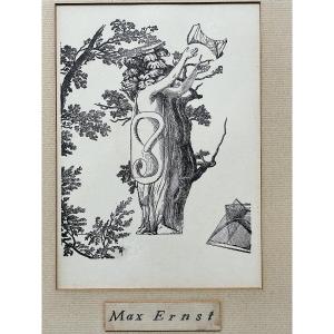 Gravure De Max Ernst Surréaliste (andré Breton – Lautréamont)