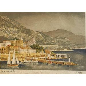 Le port de Monaco, Monte-Carlo par Barday