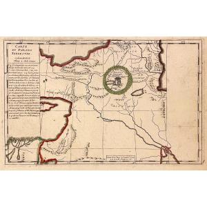 Map Of Paradise On Earth According To Moses, Early 18th Century