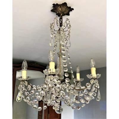 Tassel Chandelier With Five Arms Of Light Early Twentieth Century