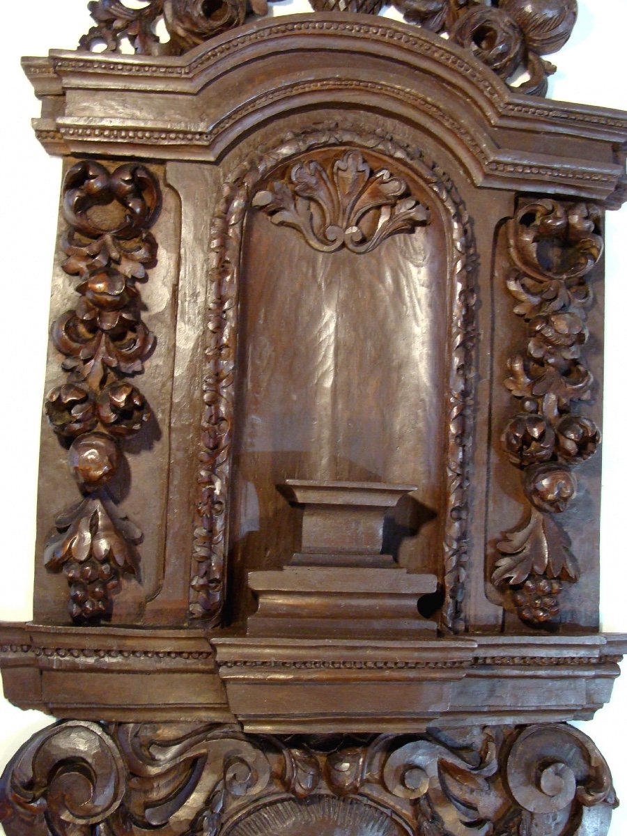 Carved Wood Niche