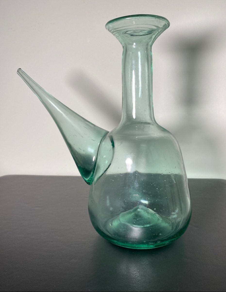 Porron, Blown Glass Pitcher