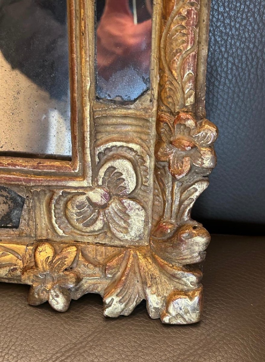 Pareclosed Mirror In Golden Wood-photo-3